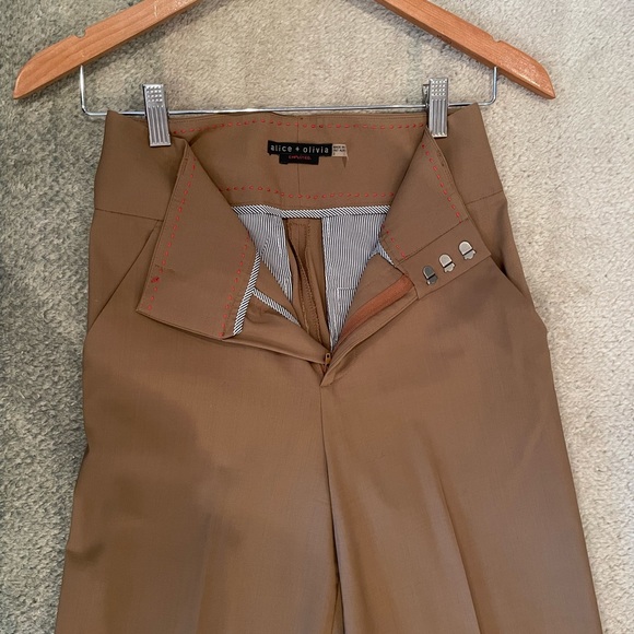 Alice + Olivia ultra high waisted wide leg trouser - Picture 5 of 8